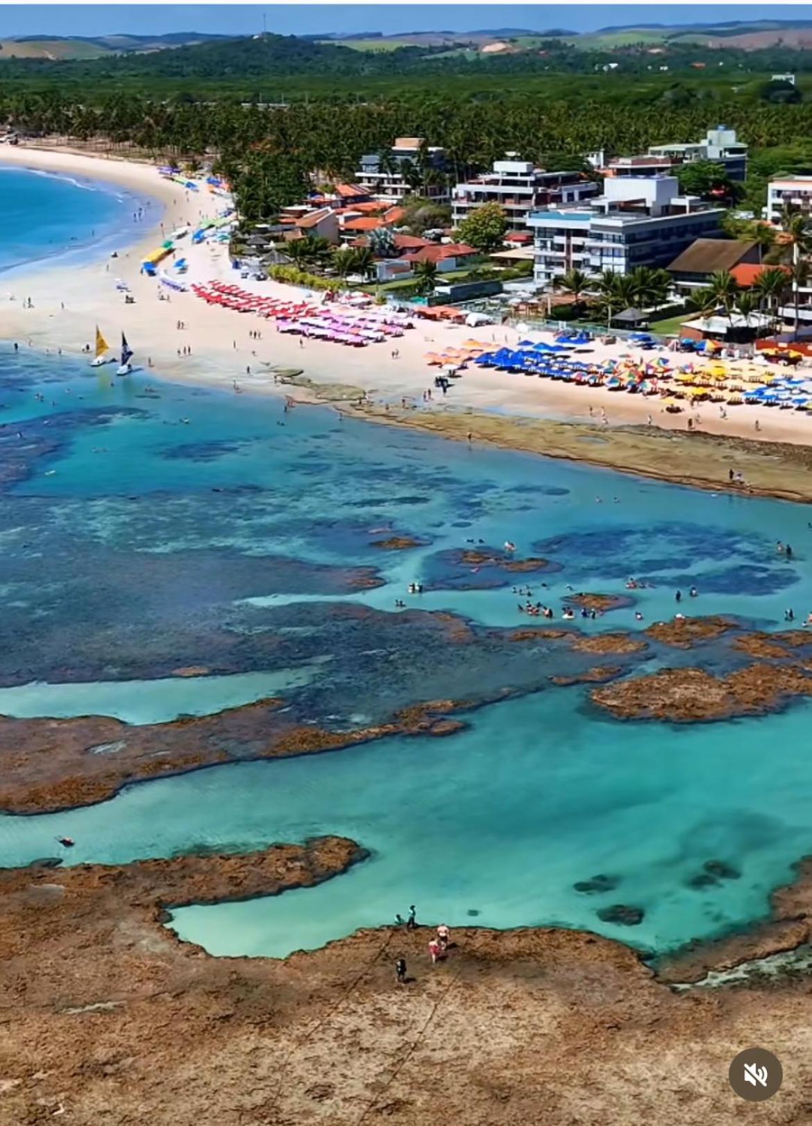Resort Beira Mar Em Porto De Galinhas - Cupe Beach Living Εξωτερικό φωτογραφία